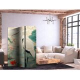  Paravan - By an Asian pond - an illustration in the style of a Japanese engraving depicting a heron 135x172 Dvostrani | shoptok.hr