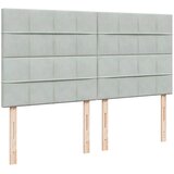  Krevet s oprugama i madracem svjetlosivi 200x200 cm baršunasti | shoptok.hr