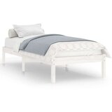  Posteljni okvir bel iz trdnega lesa 90x190 cm 3FT, (20907411) | Shoptok.si