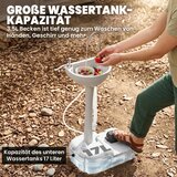  Umivaonik umivaonik za ruke mobilni umivaonik prijenosni uklj. kotačiće 51 cm x 33 5 cm x 103 cm bijeli | shoptok.hr