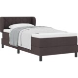 Box Spring Krevet s Madracem Tamnosmeđi 90x200 cm Tkanina | shoptok.hr