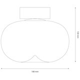  LED plafonsko svetlo VASO LED/4W/230V prečnik 18 cm zlatno/zadimljeno | Eponuda.com