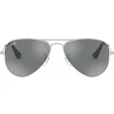 Ray-ban Otroška sončna očala Junior Aviator siva barva, 0RJ9506S-Lustrzane