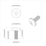  Vijci s rukavcem 8182 pcs Crna M4 x 10 mm Željezo | shoptok.hr