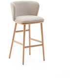 Kave Home Bež barski stol (višina sedeža 75,5 cm) Ciselia – | Shoptok.si