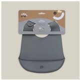 Interbaby Silikonski podbradak za bebe - Petrol Grey Cijene