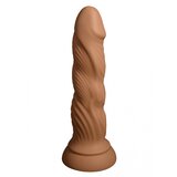  Rebrasti silikonski dildo boje kože — 17,8 cm — AT 1187 Cene