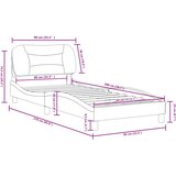  Okvir za krevet s uzglavljem bijeli 80 x 200 cm od umjetne kože | shoptok.hr