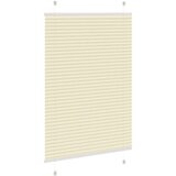 vidaXL Plisirana roleta krem 85x100 cm širina tkanine 84,4 cm | shoptok.hr