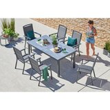 Ambia Garden VRTNA MIZA kovina, steklo antracit, siva | Shoptok.si