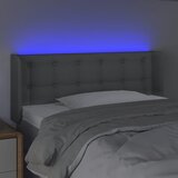  LED uzglavlje svjetlosivo 93x16x78/88 cm od tkanine | shoptok.hr