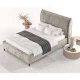 Maison de Rêve Bež tapecirani bračni krevet s prostorom za odlaganje s podnicom 140x200 cm Shell – | shoptok.hr