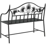  Vrtna klupa Crna 104 x 52,5 x 89 cm Čelik | shoptok.hr