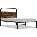 vidaXL Posteljni okvir brez vzmetnice 100x200 cm dim. hrast inž. les | Shoptok.si