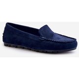Boto EVENTO Women's Navy Suede Moccasins Ranica | shoptok.hr