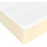 vidaXL Krevet s oprugama i madracem krem 140 x 190 cm od umjetne kože | shoptok.hr