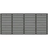  Stensko posteljno vzglavje sivo 156x3x91,5 cm trdna borovina, (20736947) | Shoptok.si
