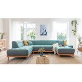 Miuform Tirkizna sklopiva kutna garnitura (s lijevim kutom/u obliku slova "U") Dazzling Daisy – | shoptok.hr