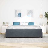  Krevetna konstrukcija Tamno siva 200 x 200 cm tkanina Zagasitosiva | Shoptok.si