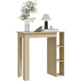  Barski stol s policom boja hrasta 102 x 50 x 103,5 cm drveni | shoptok.hr