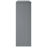 vidaXL Zgornji del omarice siv 90x35x100 cm trdna borovina | Shoptok.si