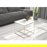 ADRK Moderna kavna mizica ELENA 50x50 - ZLATA-BELA | Shoptok.si