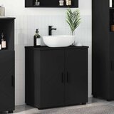 vidaXL Kupaonski ormar Crna 61 x 35 x 64 cm Konstruirano drvo | shoptok.hr
