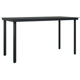  5-dijelni vrtni blagovaonski set crni | shoptok.hr