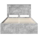  Konstrukcija postelje Beton 120 x 200 cm Masivno borovo les, (5000103794) | Shoptok.si