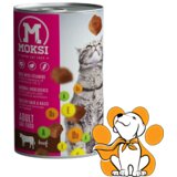 Moksi adult cat beef 415g, konzerva za odrasle mačke sa govedinom Cene