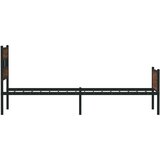 vidaXL Posteljni okvir brez vzmetnice hrast 80x200 cm inženirski les | Shoptok.si