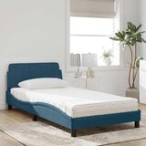  Krevet s madracem Dover plavi 100 x 200 cm baršunasti | shoptok.hr