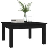 vidaXL Klubska mizica črna 55x55x30 cm trdna borovina, (20778073) | Shoptok.si