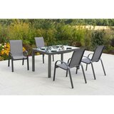 Gardenson vrtna garnitura amalfi aluminij barve grafita, siva | Shoptok.si