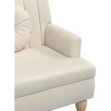  Klop z blazinami lanena 113x64,5x75,5 cm blago, (20955099) | Shoptok.si