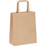 vidaXL Papirnate vrečke 50 kosov z ročaji rjave barve 18x8x22 cm | Shoptok.si