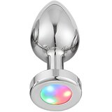Desirel GlowPlug - svetleč analni čep - mali (srebrn) | Shoptok.si