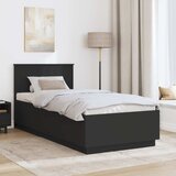  Krevetna konstrukcija Crna 100 x 200 cm Konstruirano drvo Slike