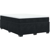 vidaXL Krevet s oprugama i madracem crni 140 x 190 cm baršunasti | shoptok.hr
