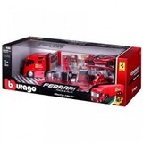 Burago ferrari racing hauler kamion set BU31202