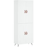 Maison Chic Visoka omara - Komoda - Predalnik bela 69,5x34x180 cm inženirski les, (21722670) Cene
