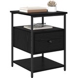  Noćni ormar Crni hrast 40 x 42 x 56 cm Konstruirano drvo | shoptok.hr