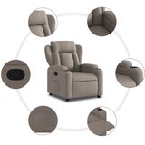  Naslonjač od tkanine smeđesivi | shoptok.hr