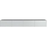  Povišena vrtna gredica 320 x 80 x 45 cm pocinčani čelik srebrna | shoptok.hr
