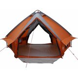  Teepee šator za 6 osoba Siva i narančasta 431 x 366 x 185 cm | shoptok.hr