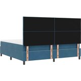  LED Box Spring Krevet Tamno plava 200 x 200 cm Baršun | shoptok.hr