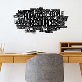 Wallity zidna dekoracija human resources, 86 x 41 cm, crna | ePonuda.com