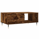 Maison Chic Klubska mizica - kavna mizica - Nizka mizica dimljeni hrast 90x50x36,5 cm inženirski les, (21754015) Cene