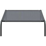 vidaXL dvignjena pasja postelja siva 110x65x20 cm tekstilen in jeklo | Shoptok.si
