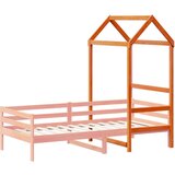 vidaXL Krov za dječji krevet voštano smeđi 108x70x176,5 cm borovina | shoptok.hr